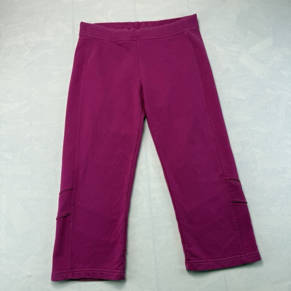 Nike Womens Medium Capri Sweatpants Pink Cropped Athleisure Joggers
